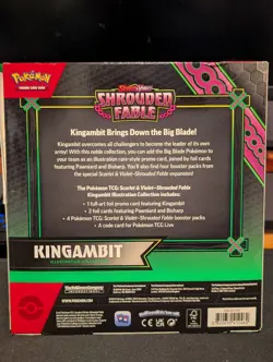 Pokemon TCG: Shrouded Fable Kingambit Illustration Collection Factory Sealed Box - Image 3