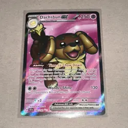 Dachsbun EX 160/142 SV07 Stellar Crown Holo Ultra Rare Pokemon TCG - Image 1