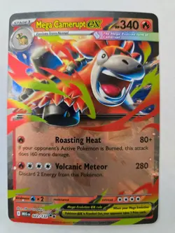Mega Camerupt ex 022/132 Double Rare Mega Evolution NM/M Pokemon - Image 1