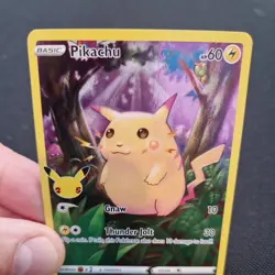 Pikachu 005/025 Holo Rare Full Art Celebrations 25th Pokemon Cards TCG .. - Image 3