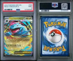 2025 POKEMON MEG EN-MEGA EVOLUTION #003 MEGA VENUSAUR EX PSA 9 - Image 3