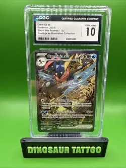 Greninja ex Pokemon Scarlet & Violet Black Star Promo CGC 10 Gem Mint - Image 1