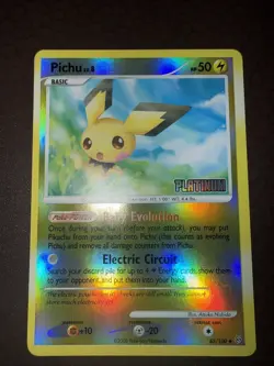 Pokemon! Pichu - Burger King Promo - Reverse Holo - 45/100- NM! - Image 2
