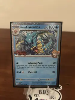 Pokemon Misty's Gyarados 049/182 Destined Rivals Prerelease Stamped Promo - Image 1