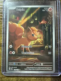 Vulpix 138/132 Illustration Rare, Mega Evolution, Full Art Holo, Pokemon TCG, NM - Image 1