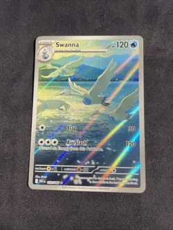 Pokemon Swanna 110/086 SV: White Flare Illustration Rare Full Art Holo NM - Image 1