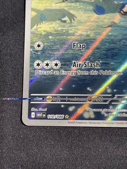 Pokemon Swanna 110/086 SV: White Flare Illustration Rare Full Art Holo NM - Image 5
