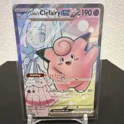 Pokemon Lillie's Clefairy EX Ultra Rare Holo Sv09 #173/159 Journey Together - Image 1