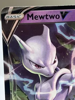 Pokemon TCG Mewtwo V Ultra Rare Holo Basic 030/078 Pokemon GO English 2022 PSA 9 - Image 2