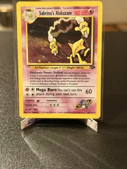 Pokemon Sabrina's Alakazam Gym Challenge 16/132 Holo Rare 80 HP Wizards 2000 - Image 1