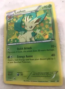 Pokemon Leafeon BW87 Black And White #470 Verdant Pokemon 2013 - Image 2