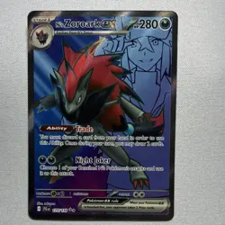 Pokemon N's Zoroark EX Full Art Ultra Rare Sv09 175/159 Holo 280 HP - Image 1