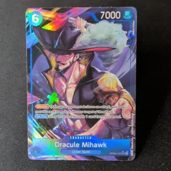 Bandai Dracule Mihawk OP09-048 Character Alt SR Blocker On Play One Piece CCG - Image 1