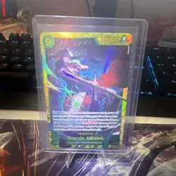 One Piece Dracule Mihawk OP14-119 Holo Character 10000 Power Cost 9 English - Image 1