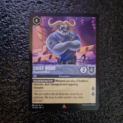 Chief Bogo Respected Officer - 175/204 - Rare - Disney Lorcana - Image 1