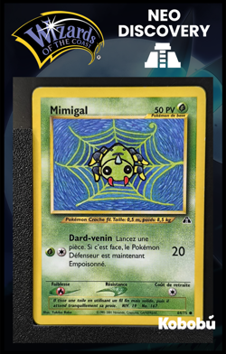 Carte Pokemon Mimigal 64/75 Edition 2 Ed 2 Neo Discovery Wizards FR 3 - Image 1