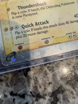 Electabuzz EX 97/109 Ruby and Sapphire Holo Pokemon Card (small crease) - Image 2