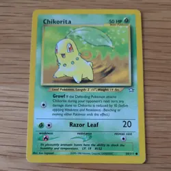 CHIKORITA 54/111 POKEMON CARD (NEO GENISIS SET) - Image 2