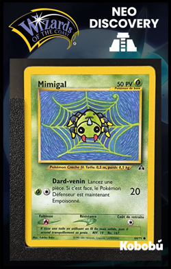 Carte Pokemon Mimigal 64/75 Edition 2 Ed 2 Neo Discovery Wizards FR 2 - Image 1