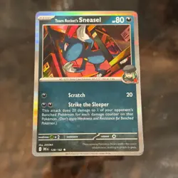 Team Rocket's Sneasel 128/182 Pokemon Card Pokemon TCG Holo - Image 1