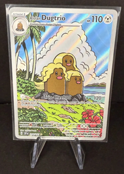 Alolan Dugtrio 208/191 Surging Sparks Illustration Rare Full Art Pokemon - Image 1