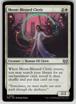 Moon-Blessed Cleric Normal U Commander: Duskmourn: House of Horror 69 NM - Image 1