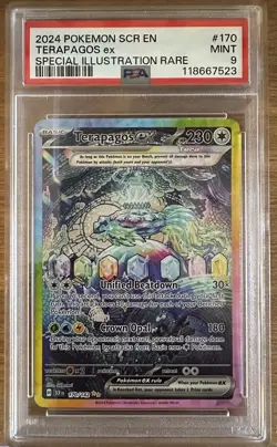 Pokemon TCG - Terapagos Ex 170/142 - Stellar Crown - PSA Mint 9 - Image 1