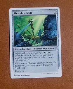NM Thornbite Staff #0099 White Border Mystery Booster 2 - Image 1