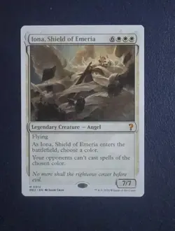 NM Iona, Shield of Emeria (White Border) #0012 Mystery Booster 2 MB2 - Image 1