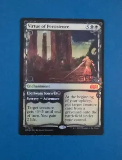 NM FOIL Showcase Virtue of Persistence #0281 WOE Wilds of Eldraine - Image 1