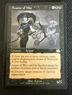 Avatar of Woe Prophecy Rare Magic the Gathering Black Avatar Creature MtG - Image 1