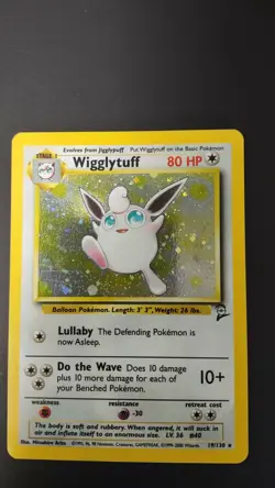Wigglytuff - 19/130 - Holo Rare Base Set 2 TCG - Pokemon Card - LP-NM - Image 2