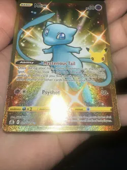 Mew Celebrations 25/25 Pokemon Card 25th Anniversary TCG Gold - Image 2