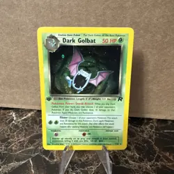 Pokemon Dark Golbat TCG 1st Edition Holo Card 7/82 Excellent Condition - Image 1