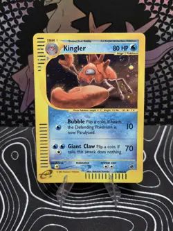 Kingler 15/165 Holo Rare Expedition Base Set Pokemon Holo Lightly Played - Image 1