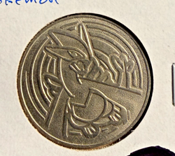 VINTAGE UCharizardU Nintendo Pokemon Silver Coin Medallion Token CR/GF / C507 - Image 2