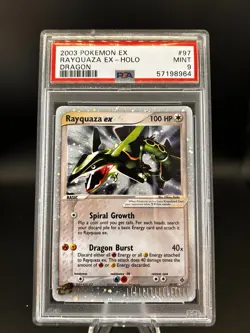 Pokemon TCG Rayquaza EX 97/97 PSA 9 Dragon 2003 - Image 1