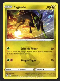 ZYGARDE 134/195 TEMPESTAD PLATEADA CROMO POKEMON SILVER TEMPEST 2022 TCG - Image 1