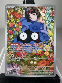 Pokemon TCG Erika's Tangela 218/217 Ascended Heroes Illustration Rare IR NM - Image 1