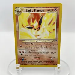Light Flareon 46/105 Neo Destiny NM WOTC Pokemon TCG Vintage Eeveelution - Image 1