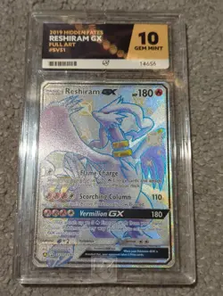 Pokemon TCG Ace 10 Reshiram GX SV51/SV94 2019 Hidden Fates - Image 1