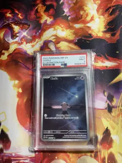 Pokemon Cleffa 202/197 SV03: Obsidian Flames Holo Illustration Rare PSA 9 - Image 1