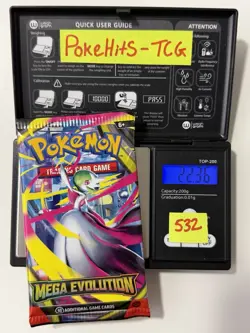 (SOLID)🔥 22.36g Pokemon TCG Mega Evolution Booster Pack Factory Sealed✅ - Image 1