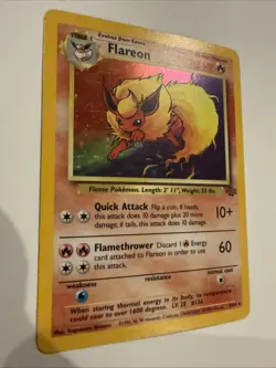 Pokemon TCG Flareon Jungle 3/64 Holo Unlimited Holo Rare - Image 4