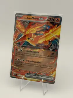 Pokemon TCG Team Rocket's Moltres EX 031/182 Sv10: Destined Rivals Rare Holo 22… - Image 1
