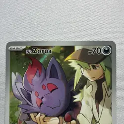 Pokemon N's Zorua Promo Full Art Scarlet & Violet 189 Holo 70 HP - Image 2
