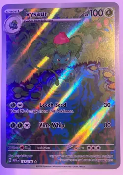 Pokemon TCG Ivysaur Scarlet & Violet 151 Illustration Rare Holo 167/165 full art - Image 1
