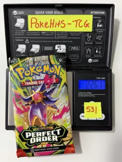(HEAVY)🔥 22.61g Pokemon TCG Perfect Order Booster Pack Factory Sealed✅ - Image 1
