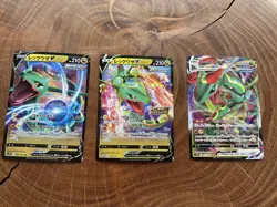 Pokemon TCG Rayquaza v 210/S-P + 046/067 v + 047/067 Vmax NM - Image 1