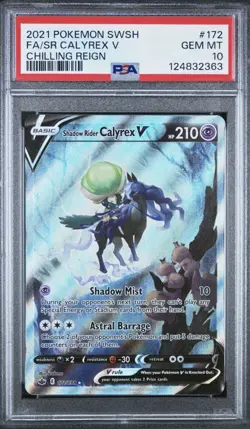 Pokemon TCG Shadow Rider Calyrex V PSA 10 - Image 1